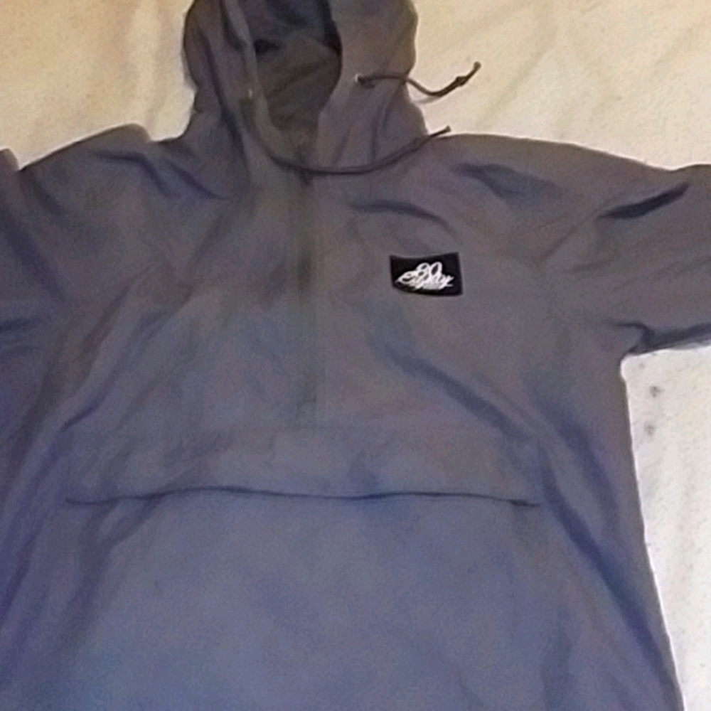 80 eighty Grey windbreaker